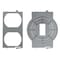 Hubbell Wiring Device-Kellems Weatherproof Cover, Outlet Box Type, 1 Gang, Aluminum, GFCI Receptacle Cover Type WP262E - alternate 5